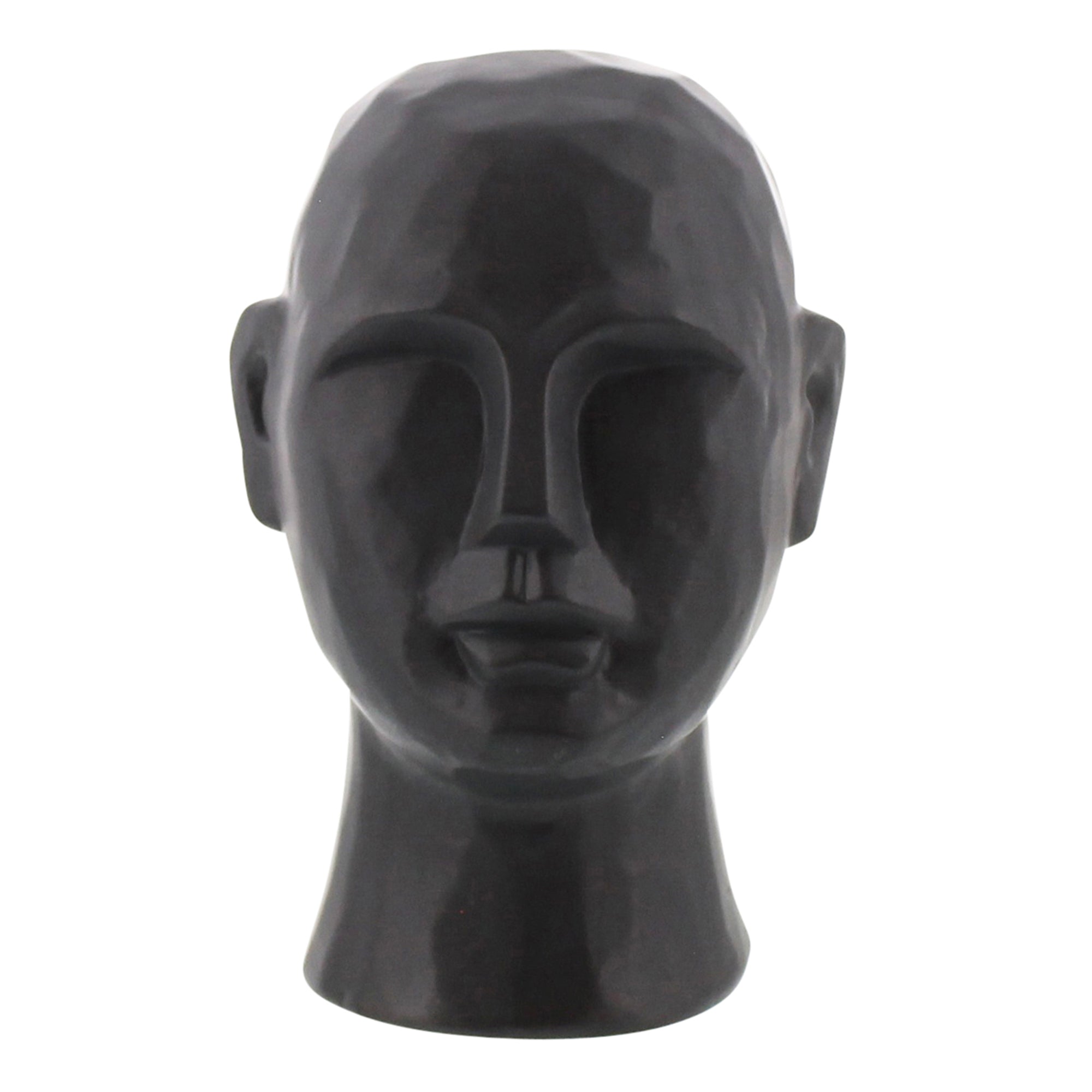 Matte Black Ceramic Bust - Small (5610094198941)