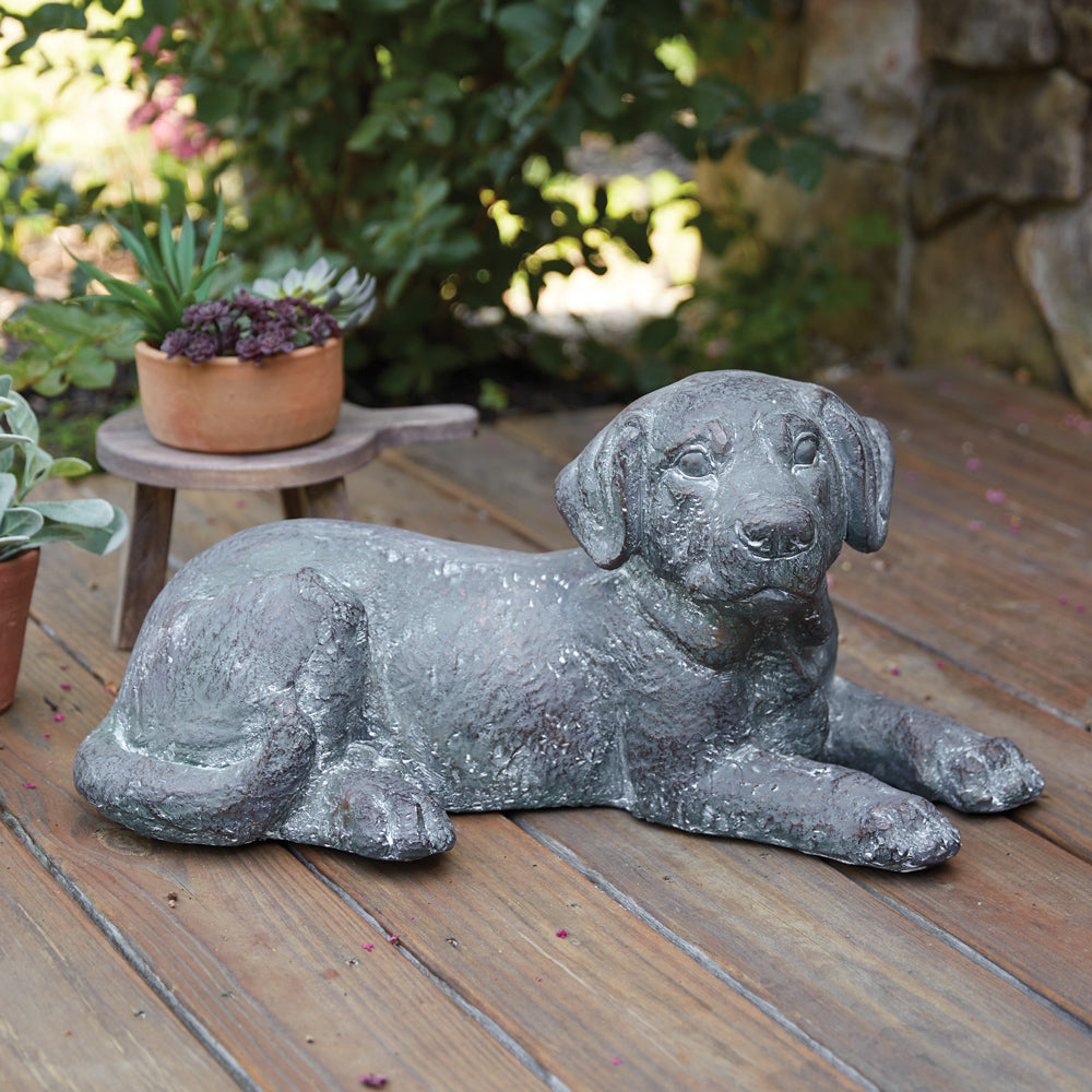 Large Labrador Puppy Garden Statue