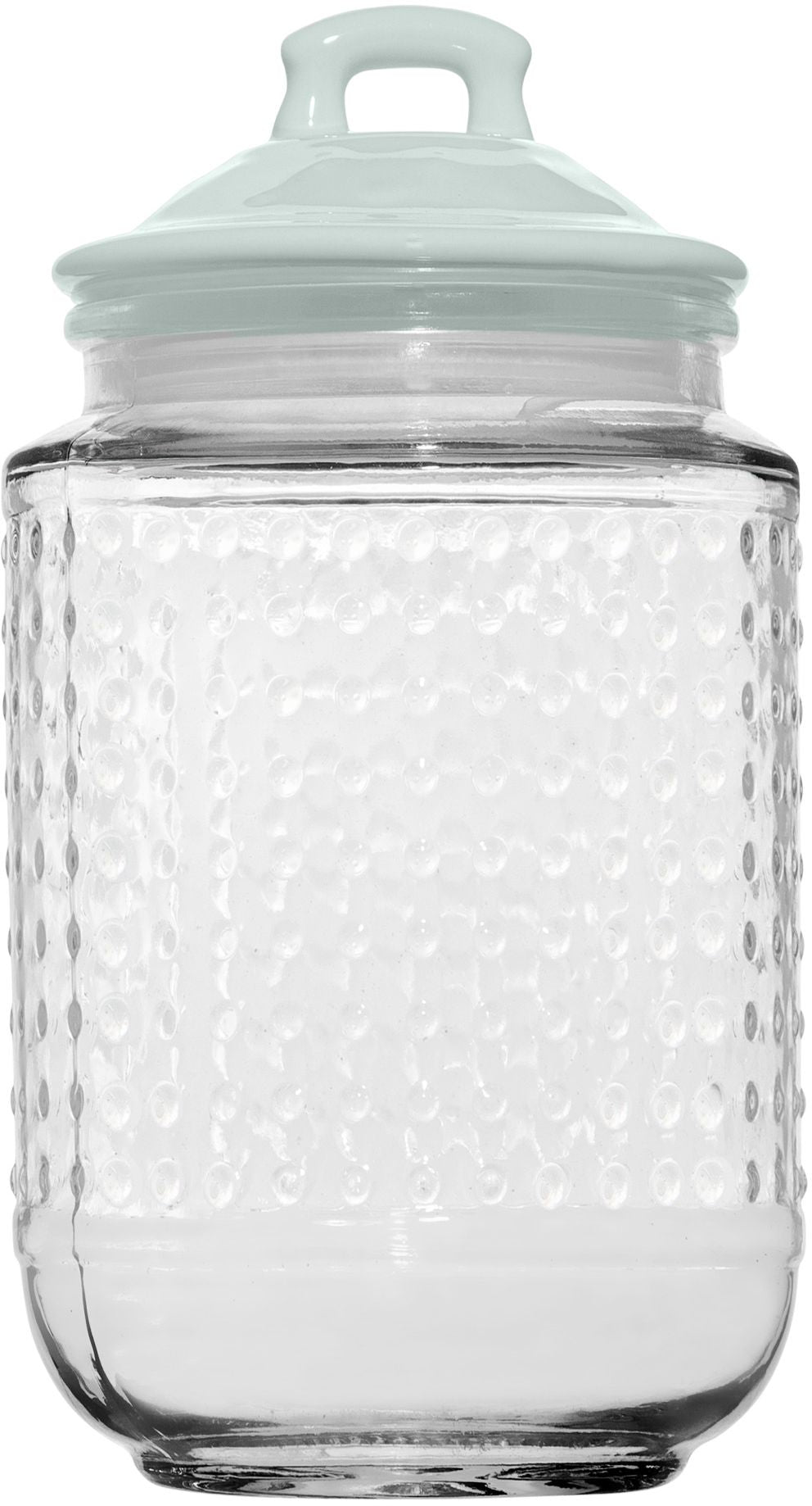 Magnolia Bakery Glass Hobnail Canister (M - Mint)