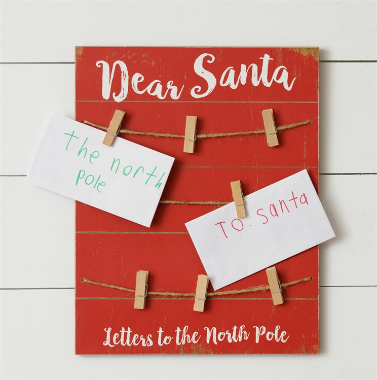 "Dear Santa" Letter Board