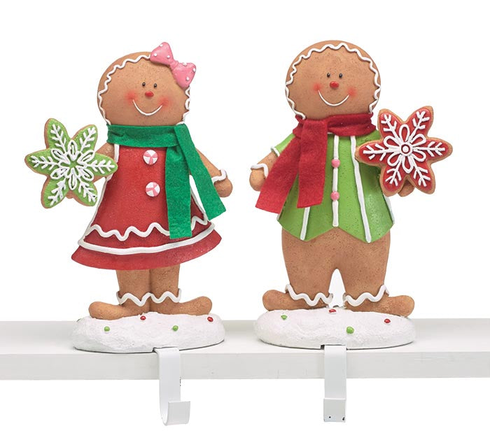 Gingerbread People Stocking Holders (S/2)